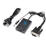 ADAPTADOR CONVERTIDOR ENTRADA VGA A HDMI CON AUDIO