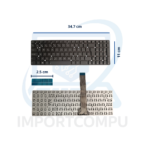 TECLADO ASUS A55A A55 A55VD A55VJ A55VM A55VS R500VM R500VS SIN MARCO