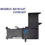 BATERIA ASUS B31N1637 C31N1637 S5100U X510 X510U X510UF X510UQ X510UR X510UN S510UQ S510UA S510UR S5U X510 UQ S510UU INTERNA
