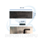 TECLADO ASUS K52 K53S X61 N61 G60 G51 SP NUMERICO
