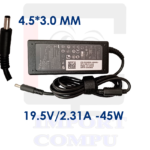 CARGADOR DELL 45W DE 19.5V A 2.31A conector 4.5mm*3.0mm