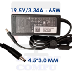 CARGADOR DELL 65W DE 19.5V A 3.34A conector 4.5mm*3.0mm