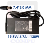CARGADOR DELL 130W DE 19.5V A 6.7A con conector redondo 7.4mm*5.0mm ( pin central/ punta aguja)