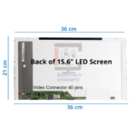 PANTALLA LCD 15.6" HD 40 PINES  CON SUJETADORES LATERALES