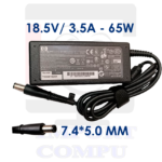 CARGADOR HP 65W DE 18.5V A 3.5A con conector redondo 7.4mm*5.0mm ( Pin central /Punta aguja)