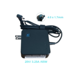 CARGADOR LENOVO 20V / 3.25A /65W conector 4.0 X 1.7mm PLUG MINI CUADRADO *ORIGINAL*
