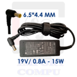 CARGADOR LG 15W DE 19V A 0.8A conector 6.5mm*4.4mm ( con pin central)