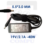 CARGADOR SAMSUNG 40W DE 19 V 2.1A conector redondo 5.5mm*3.0mm (con pin central)