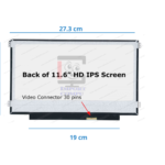 PANTALLA SLIM 11.6" HD 30 PINES CON BRAKETS SUJETADORES LATERALES