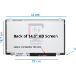 PANTALLA SLIM 14" HD 30 PINES CON BRACKETS