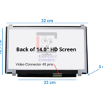 PANTALLA SLIM 14" HD 40 PINES CON BRACKETS