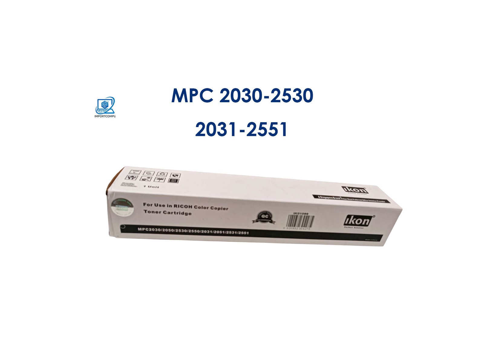 TONER-IKON-MPC-2551-BLACK TONER IKON BLACK MP C2030-C2050-C2530- C2550-C2031-C2051-C2531-C2551 - Imagen 1