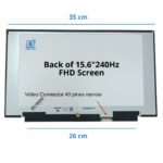 PANTALLA 15.6 IPS ULTRA SLIM 40 PINES NARROW FULL HD (1920x1080) 240HZ GAMER