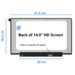 PANTALLA 14.0 LED ULTRA SLIM 30 PINES HD (1366x768)