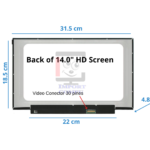 PANTALLA ULTRA SLIM 14" HD 30 PINES SIN BRACKETS