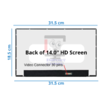PANTALLA ULTRA SLIM 14" HD  30 PINES SIN BRAKETS PANEL RECTO