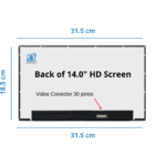 PANTALLA 14.0 LED SLIM 30 PINES HD (1366x768) PANEL RECTO