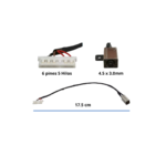 Pin de Carga DC Jack para Laptop Dell Inspiron 14 Serie 3000, 3451, 3452, 3551, 3558, 15 Serie 3000 Conector 4.5x3.0mm (Cable Largo 17.5cm)
