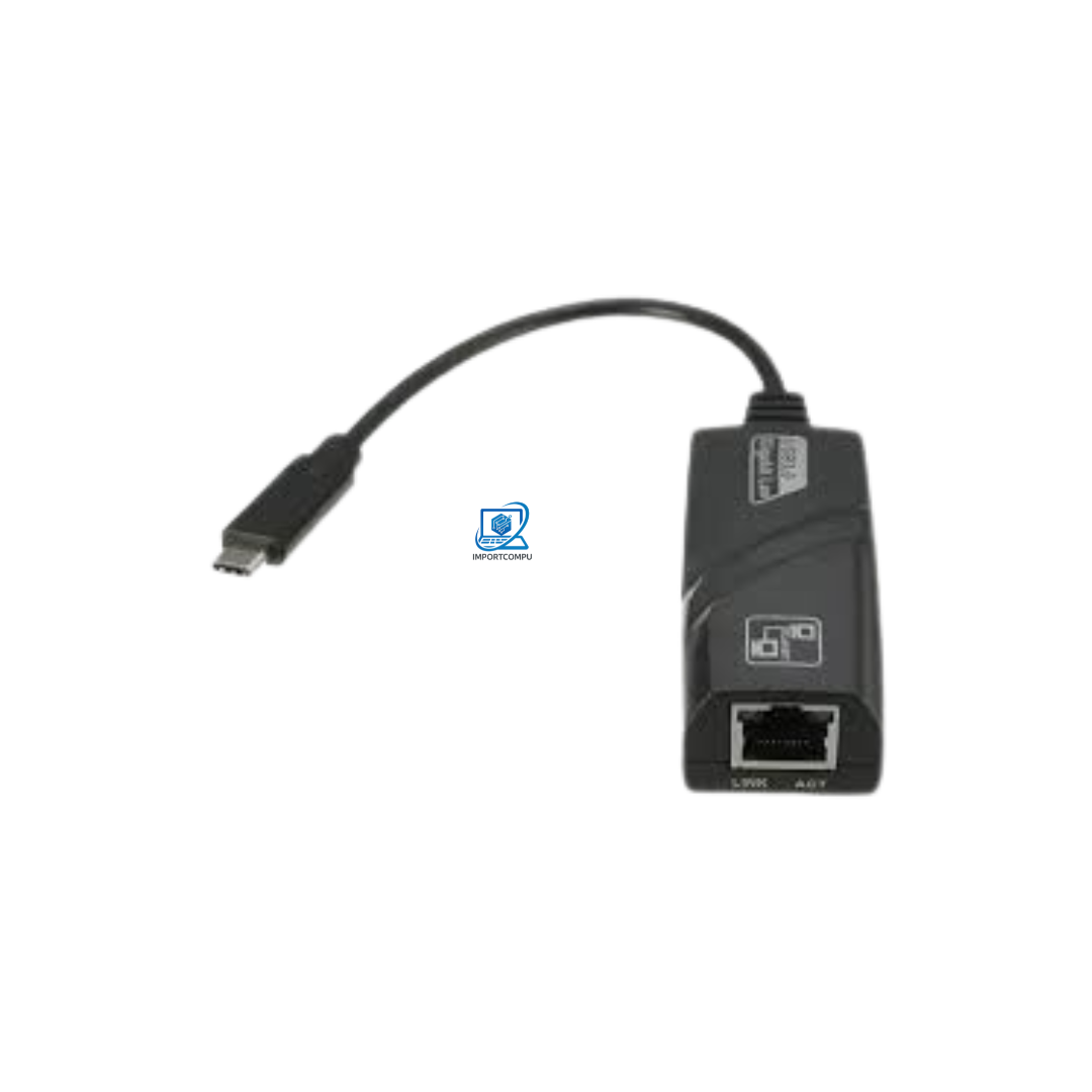 CASE Y CABLES(4) Adaptador de Red USB Tipo-C a Ethernet RJ45 Gigabit 1000Mbps - Imagen 1