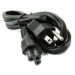 Cable de Poder Trébol Trenzado para Cargador de Laptop (Alta Durabilidad)