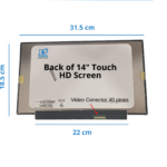 Pantalla Táctil para Laptop 14.0" LED Ultra Slim 40 Pines HD (NT140WHM-T03 Touch)
