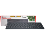Teclado Inalámbrico Recargable Quasad QK-SlimPro Negro (Español)